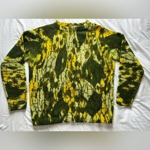 Vintage Tami green Cardigan British Crown Colony 40s 50s Back Zip